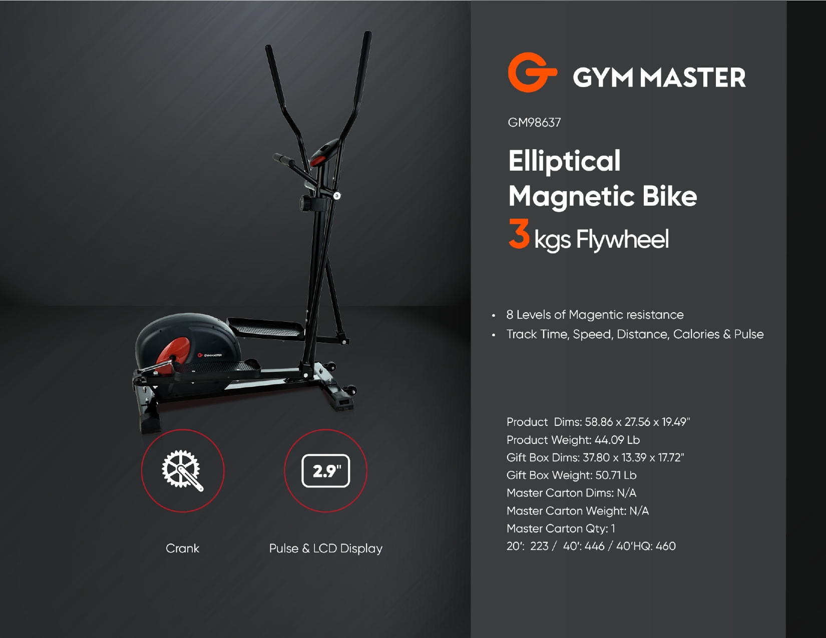 Elliptical Magnetic Bike